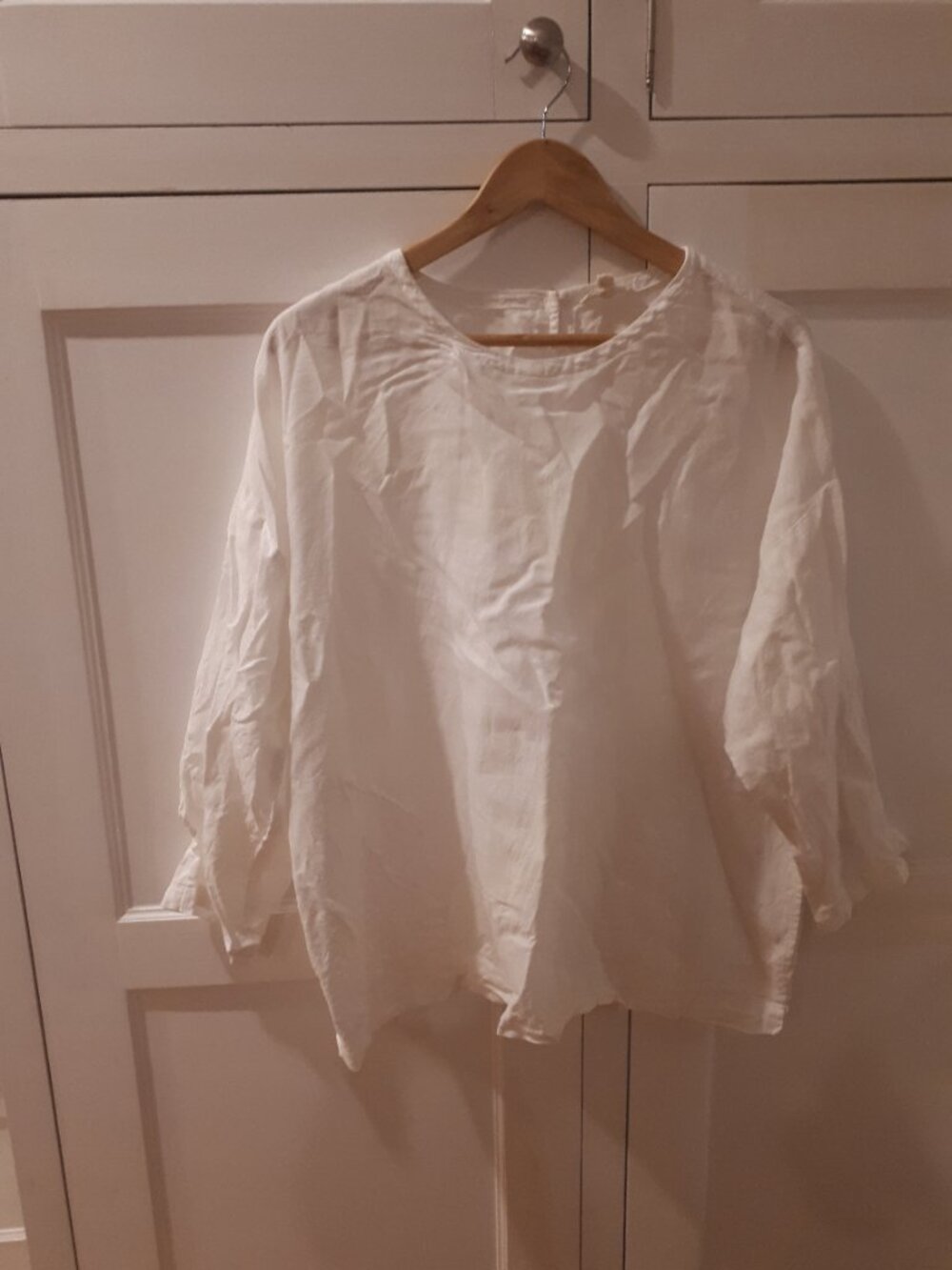 Eileen Fisher organic linen top size large